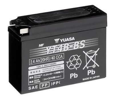 YUASA YT4B-BS Аккумулятор  для SUZUKI  (Сузуки А)