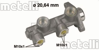 Главный тормозной цилиндр METELLI 05-0186 для OPEL CORSA