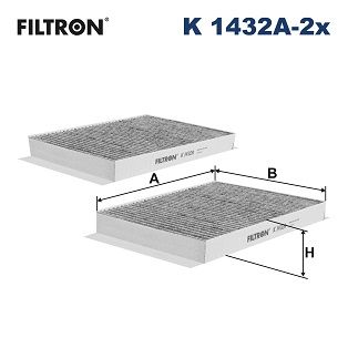 Filter, kupéventilation FILTRON K 1432A-2X