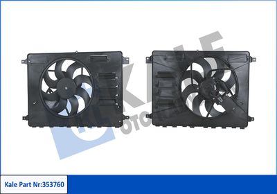 KALE OTO RADYATÖR 353760 Вентилятор системы охлаждения двигателя для FORD S-MAX