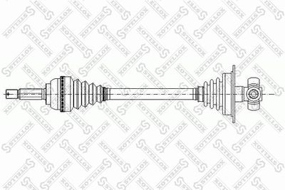 Приводной вал STELLOX 158 1019-SX для RENAULT 19