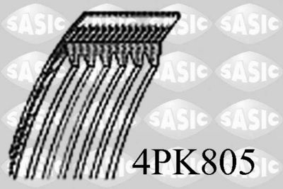 SASIC 4PK805 Ремень генератора  для HONDA LOGO (Хонда Лого)