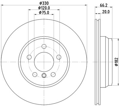 Brake Disc 8DD 355 129-641