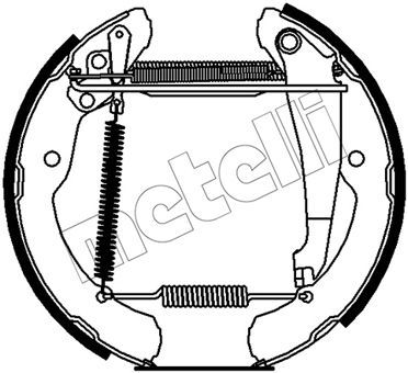 Комплект тормозных колодок METELLI 51-0504 для VW CC
