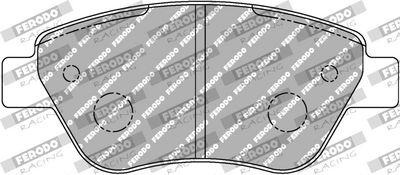 BREMSBELAGSATZ SCHEIBENBREMSE FERODO RACING FCP1466H 1
