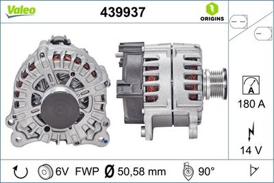 Генератор VALEO 439937 для AUDI A6