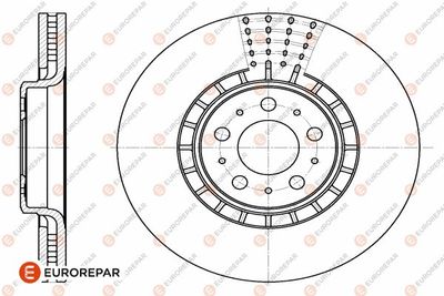 Тормозной диск EUROREPAR 1642753980 для VOLVO XC90