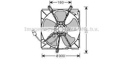 Вентилятор, охлаждение двигателя AVA QUALITY COOLING TO7540 для TOYOTA AVENSIS