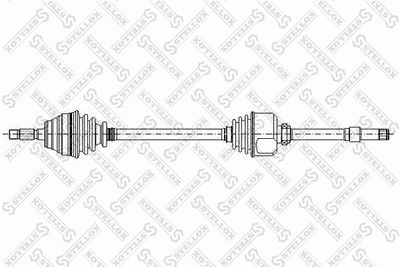 STELLOX 158 1003-SX Сальник полуоси  для PEUGEOT 405 I Break (15E) 1.9