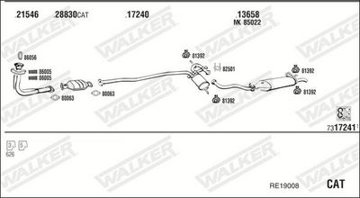 Изпускателна система WALKER RE19008
