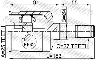 Joint Kit, drive shaft 1211-EFMT