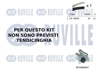Vodní pumpa + sada ozubeného řemene RUVILLE 55B0023