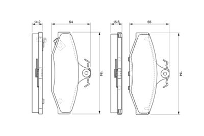 SET PLACUTE FRANA FRANA DISC BOSCH 0986424561 4