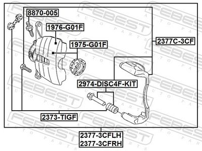 ETRIER FRANA FEBEST 23773CFLH 1