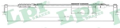 Тросик, cтояночный тормоз LPR C0555B для OPEL CORSA