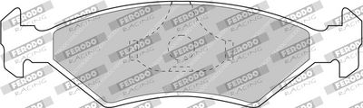 BREMSBELAGSATZ SCHEIBENBREMSE FERODO RACING FCP206H 1