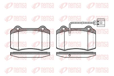 REMSA 0434.01 Тормозные колодки и сигнализаторы  для SEAT LEON (Сеат Леон)
