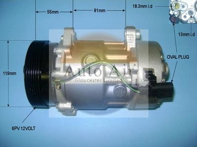 Auto Air Gloucester Compressor, air conditioning 14-1226P