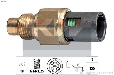 Włącznik temperaturowy, kontrolka płynu chłodzącego KW 540 048
