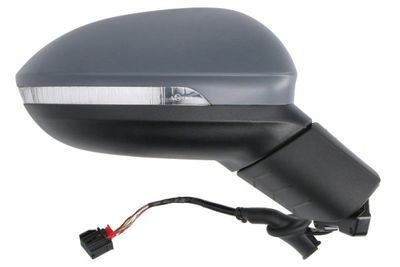 Zijspiegel Rechts (elektrisch, in reliëf, met verwarming, under-coated, met indicator) past: VW ID.3 11.19-