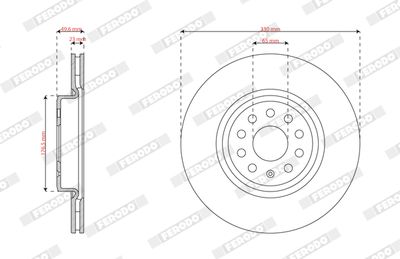Ferodo Brake Disc DDF3101C