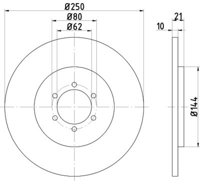 Тормозной диск TEXTAR 92013600 для ALFA ROMEO 75