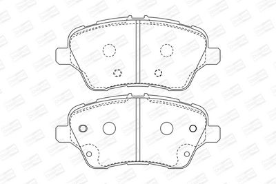 BREMSBELAGSATZ SCHEIBENBREMSE CHAMPION 573363CH 1