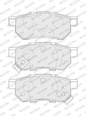 BREMSBELAGSATZ SCHEIBENBREMSE FERODO FDB621 1