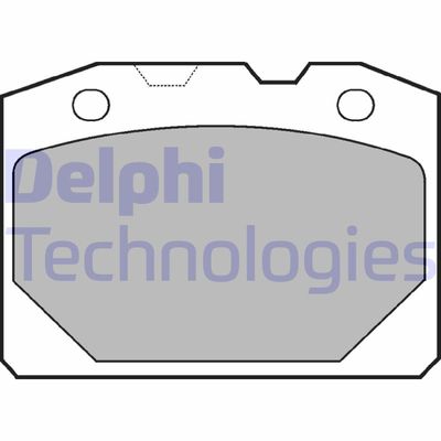 Комплект тормозных колодок, дисковый тормоз DELPHI LP92 для LADA RIVA
