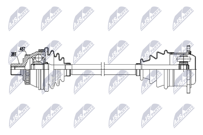 полуоска NTY NPW-AU-092