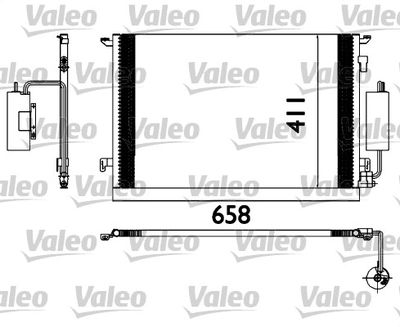 VALEO 817648 Радиатор кондиционера  для OPEL SIGNUM (Опель Сигнум)