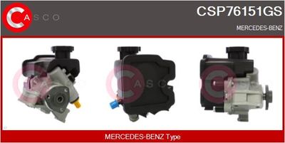 CASCO CSP76151GS Насос гидроусилителя руля для MERCEDES-BENZ E-CLASS (W210) E 320 CDI (210.026)