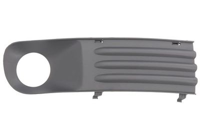 Voorbumper afdekking Voor Rechts (met mistlampgaten, plastic, grijs) past: VW TRANSPORTER T5 09.09-04.15