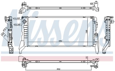 RADIATOR RACIRE MOTOR NISSENS 69711 5