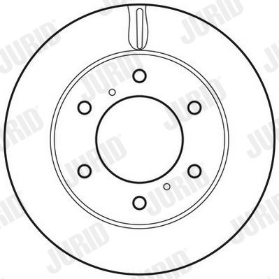 Тормозной диск JURID 562695JC для FIAT FULLBACK