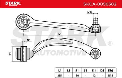 носач, окачване на колелата STARK SKCA-0050382