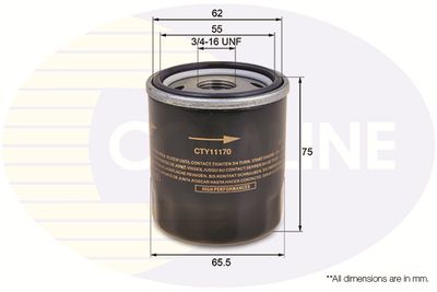COMLINE CTY11170 Масляный фильтр  для TOYOTA RACTIS (Тойота Рактис)