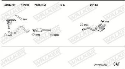 SISTEM DE ESAPAMENT WALKER VWK023263