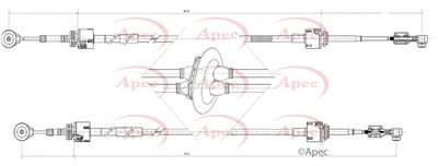 Cable Pull, manual transmission APEC CAB7014