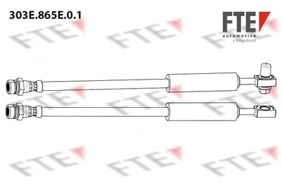 Тормозной шланг FTE 9240468 для VW T-ROC