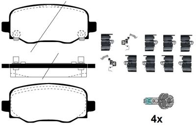 Комплект тормозных колодок, дисковый тормоз RAICAM RA.0109.0K1 для JEEP COMPASS