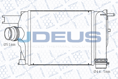 JDEUS M-823113A Интеркулер  для DACIA DOKKER (Дача Доkkер)