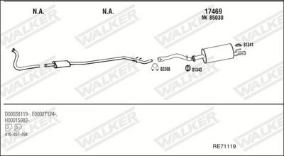 Изпускателна система WALKER RE71119