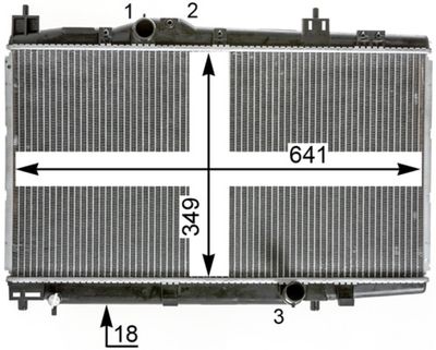 RADIATOR RACIRE MOTOR MAHLE CR2017000P 7