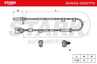 датчик, обороти на колелото STARK SKWSS-0350770
