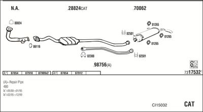 ABGASANLAGE WALKER CI15032