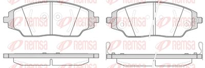 Комплект тормозных колодок, дисковый тормоз REMSA 1537.02 для CHEVROLET COBALT