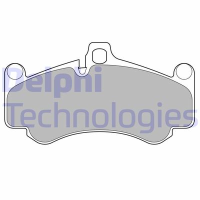 Комплект тормозных колодок, дисковый тормоз DELPHI LP3685 для PORSCHE CARRERA