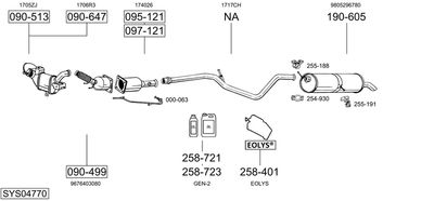 Układ wydechowy BOSAL SYS04770