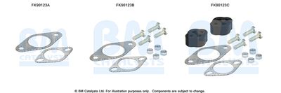 Монтажный комплект, катализатор BM CATALYSTS FK90123 для KIA SEPHIA